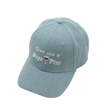 Load image into Gallery viewer, game hat Mega Pint Save Johnny Vintage Cap Blue