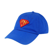 Load image into Gallery viewer, Game Hats Father&#39;s Day Super Dad Hat 100% Cotton Cap 3D Embroidery Blue

